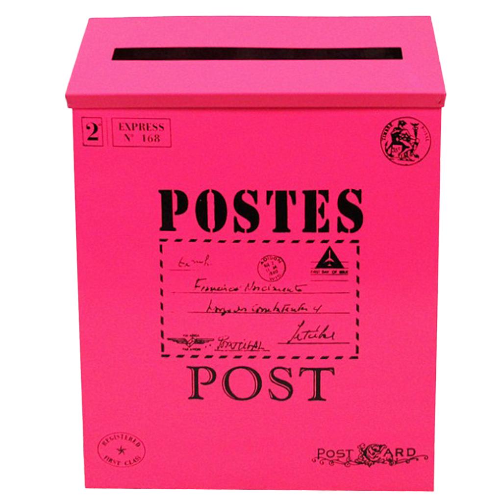 Waterproof Outdoor Metal Post Box Letter Mailbox Wall Mounted - Door Mailbox