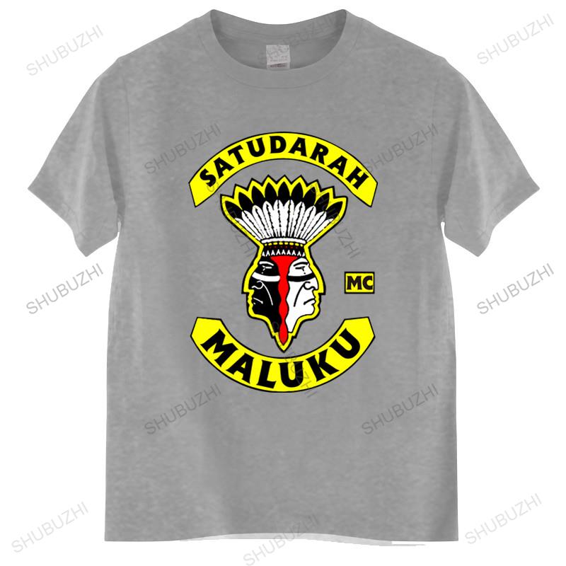 Tshirt Men Cotton Tops Fashion Satudarah Mc Groningen Printed High Quality Black Men T Shirt Euro Size