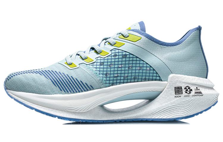 Li Ning Shadow Essential Running Shoes Men s Low Top Light Blue Purple ARHR121-7 43