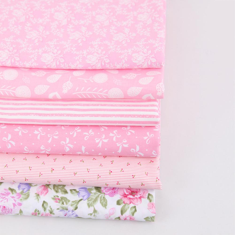 25cmx20cm 6ks potisk Květinový DIY Kid Baby Face Bavlněný potah Látka Šicí materiál