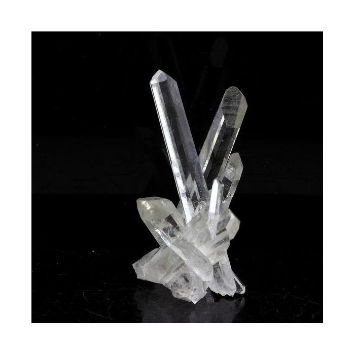 Pierres et Minéraux. Quartz biterminé. 38.0 ct. La Gardette Mine, Bourg d'Oisans, Isère, France.