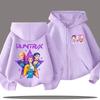 2026 New Boy Sweatshirt Zipper Hoody Baby Top Zip Up Sweatshirts Saja Boys Kpop Demon Hunters Hoodie Children Clothes Kid Girl