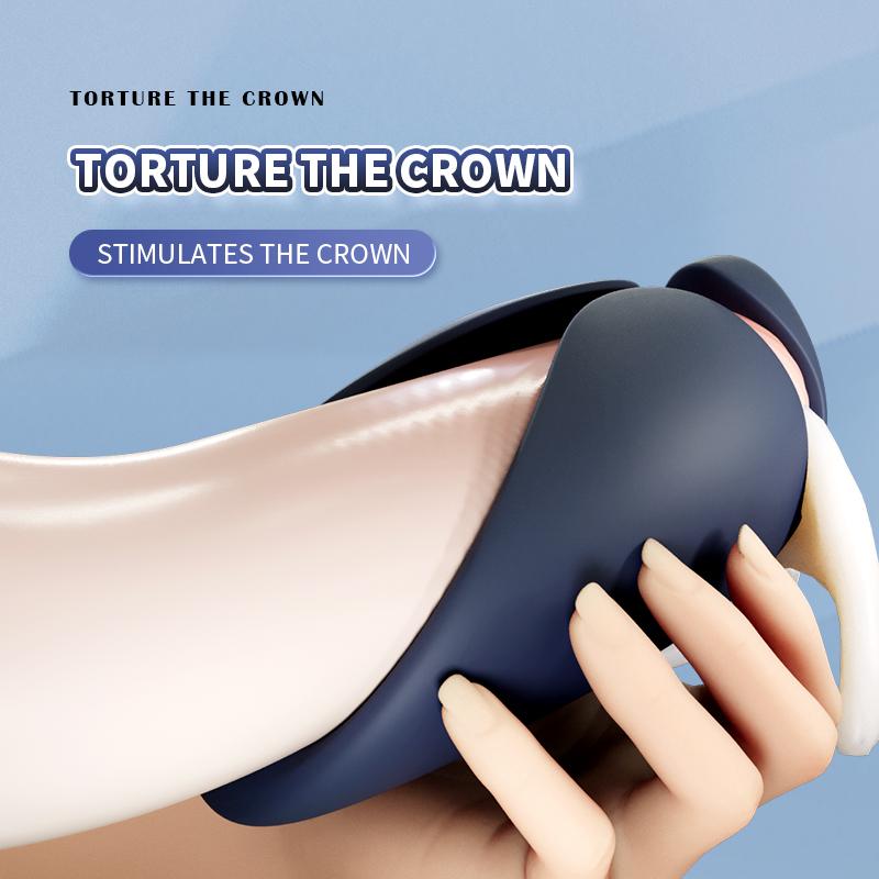 Glans Stimulate Trainer Vibrator Men Penis Delay Exerciser Stimulate Masturbation Massager Vibrating Endurance Trainning Sex Toy