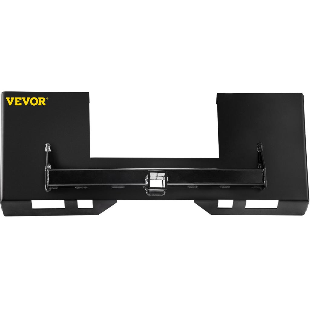 VEVOR Universal Skid Steer Mount Plate 1/4" Thick Skid Steer Plate Attachment 3000LBS Weight Capacity Quick Attach Mount Plate Steel Adapter