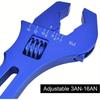 1Pc Adjustable Wrench Blue Aluminum Tool Spanner for Hose End Fitting Modified Car Wrench Hand Tools