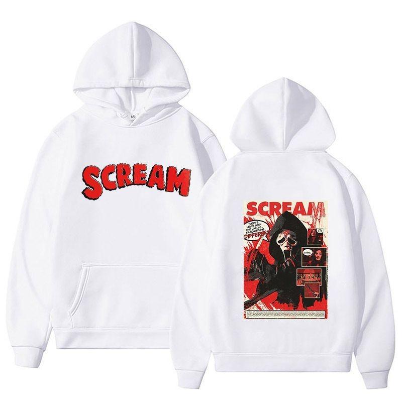 Scream VI Ghostface Hoodie New Autumn and Winter Men Men Fashion New Sweatshirts Loose Casual Harajuku Hooded Pullover Sportwear
