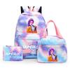 3Pcs/set Anime Demon Hunters Printed Backpack with Shoulder Bag Pengcil Case for Teenager Large Capacity Waterproof Bookbag Back To School Gift