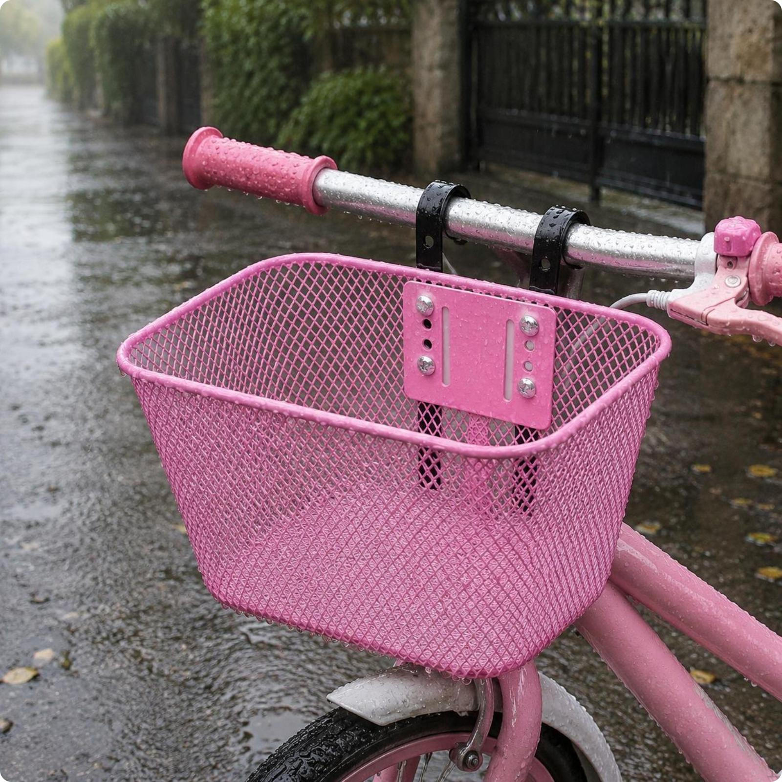 Kids Cycle Basket Easy to Install Bike for Biking Black