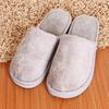 Non-slip Comfortable Winter Couples Solid Color Warm Home Plush Flat Candy Color Slippers