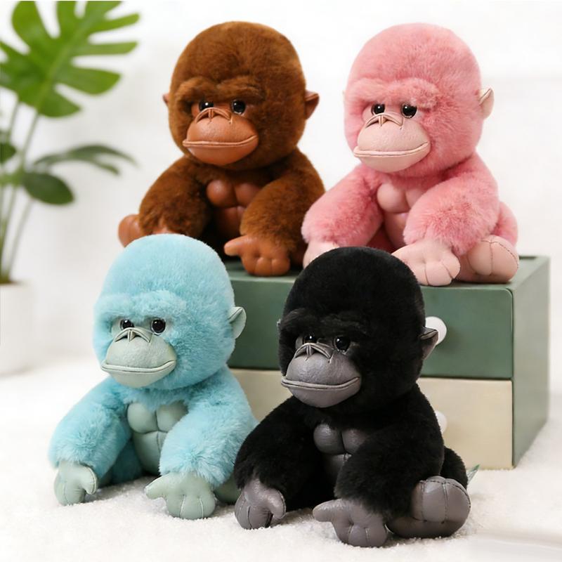20/30CM Niedliches Kleiner Gorilla Plüschtier Affe Stofftiere Weiches Kissen Puppe Hübsch Sitzend Lustig Heimdekoration Kinder Geschenke