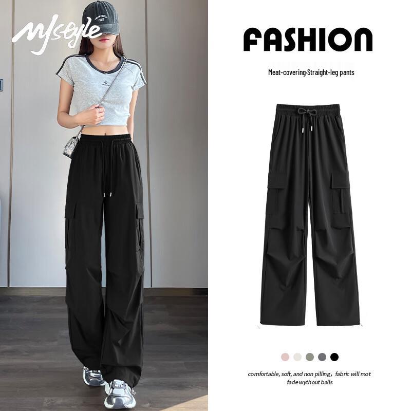 MJ STYLE Women s Workwear Straight-Leg Pants L