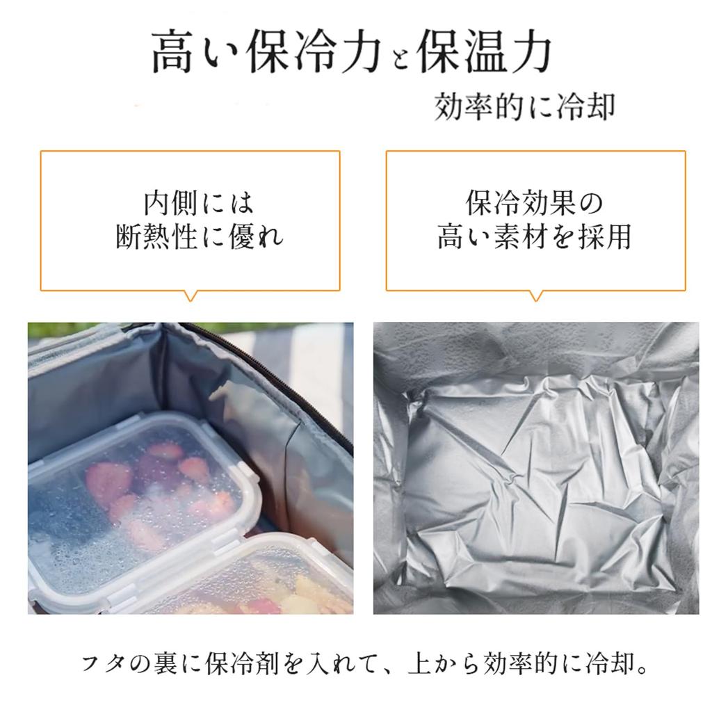 Soft Cooler Large Capacity 35L Cooler 3 Layer Thermal Insulation Foldable and Storage Can Be Used as Handbag and Shoulder Lunch Storage Insulated Box,