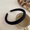 Hair Hoop Candy Color High Elasticity Soft Sponge Headband No Pressure Corduroy Texture Thickened Design Face Wrap Hair Organizer