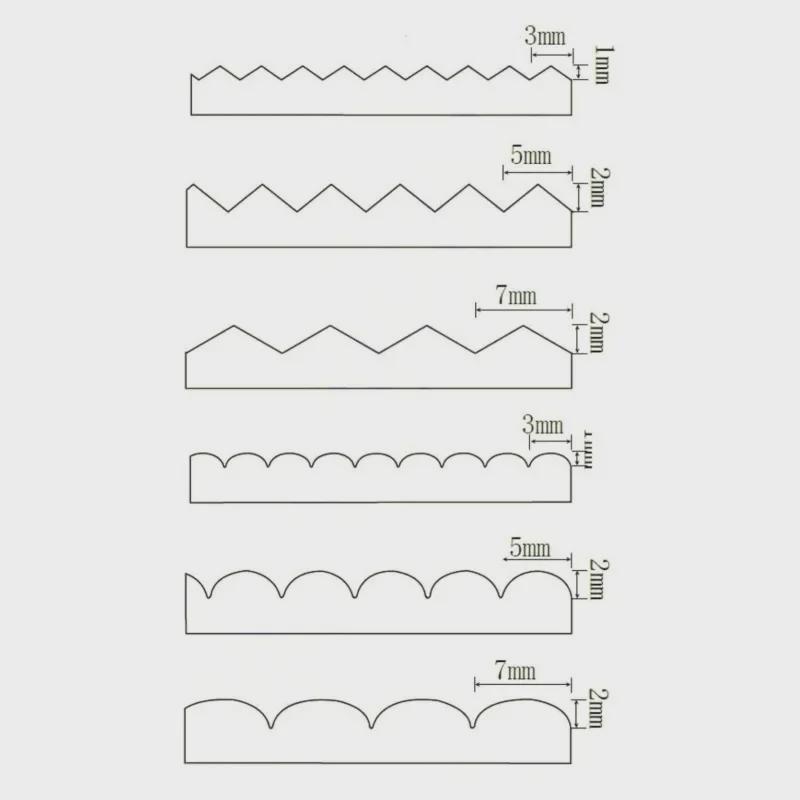 Gezackte Stoffspitze Schere aus Edelstahl mit Wellenschliff für Schneiderei