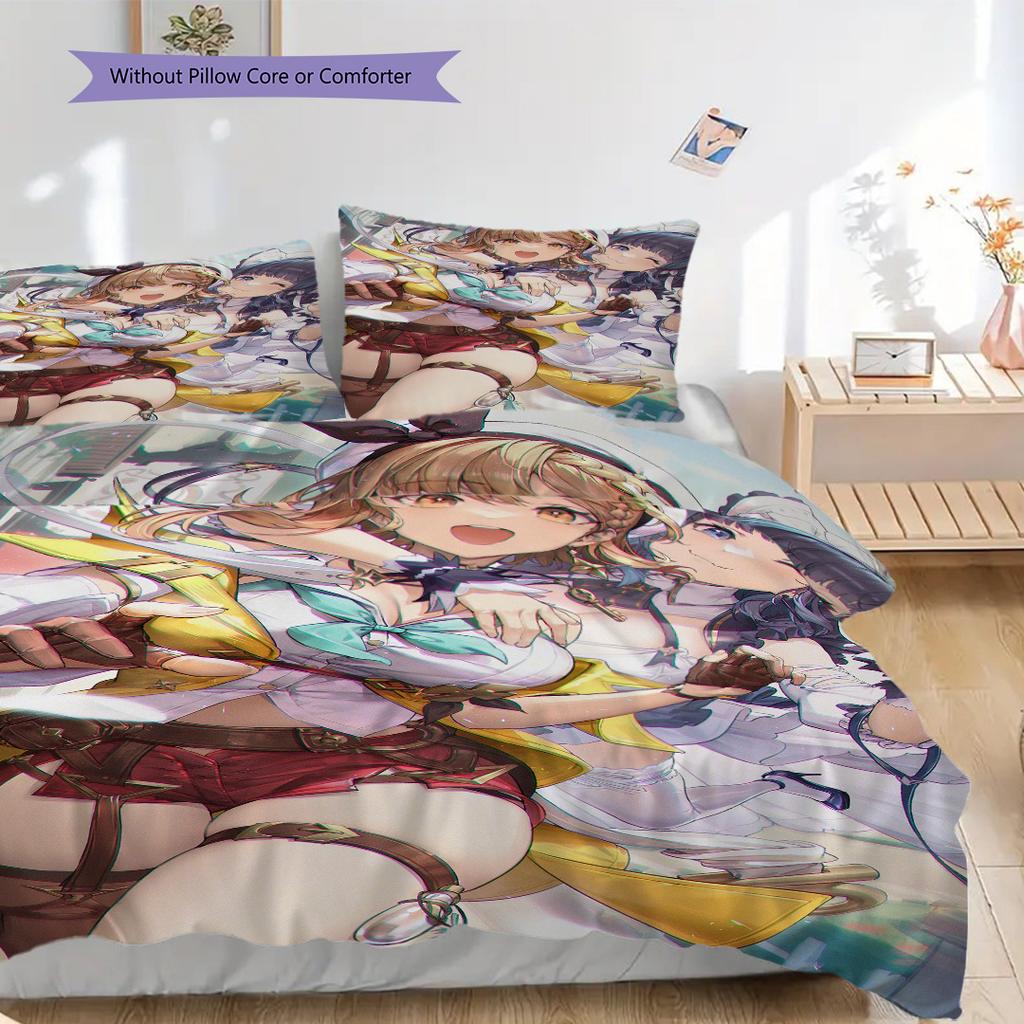 Fantasy Sisters Magical Adventure Bedding 1 Duvet Cover 2 Pillowcase Without Core Bedding Set Duvet Cover And Pillowcase