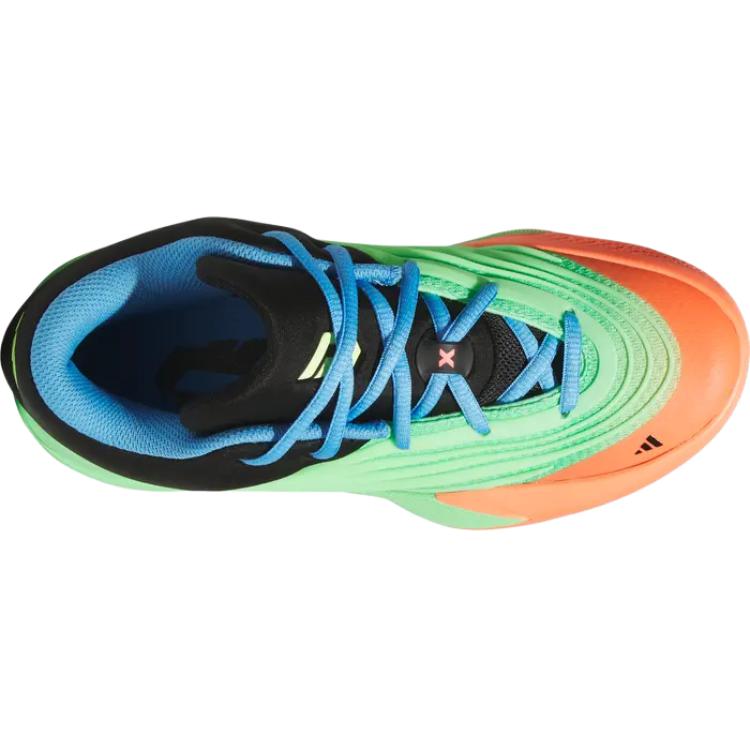 New Adidas Dame 10 Anti Slip Wear Resistant Low Top Children's Basketball Shoes Green Black Teenagers JP8635