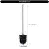4Pcs Household Toilet Bowl Brush Soft Bristles Toilet Cleaning Brush Stainless Steels Handle Deeply Cleaning Toilet Brush