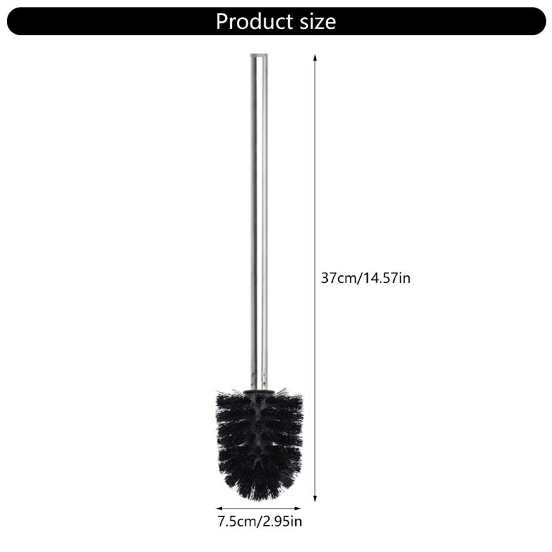 4Pcs Household Toilet Bowl Brush Soft Bristles Toilet Cleaning Brush Stainless Steels Handle Deeply Cleaning Toilet Brush