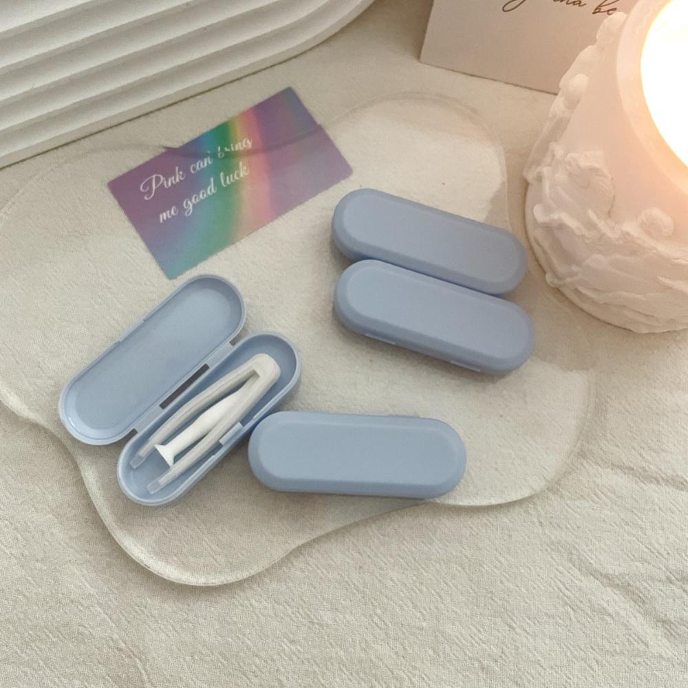 Portable Eye Care Tool Set Transparent Contact Lens Accessories Kit Contact Lens Storage Case Multi-Color Candy Color Lens Box