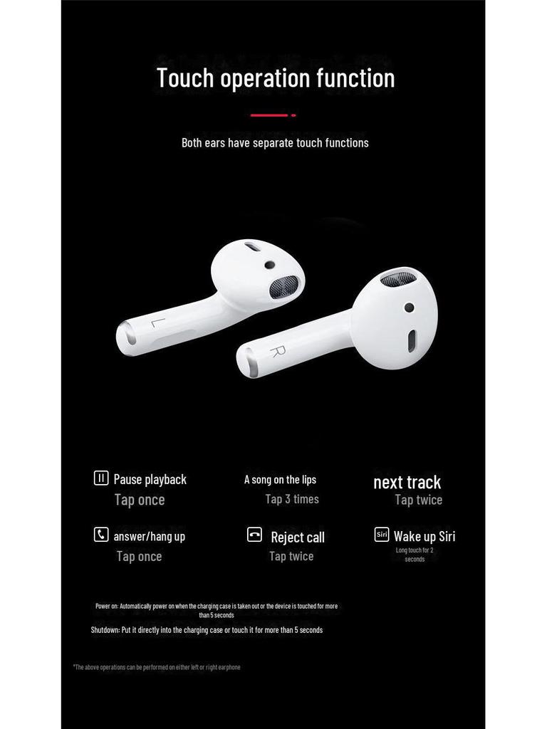 Zestaw słuchawkowy Bluetooth Pro6: 6. generacja, redukcja szumów, długi czas pracy na baterii, bezprzewodowe akcesorium mobilne.