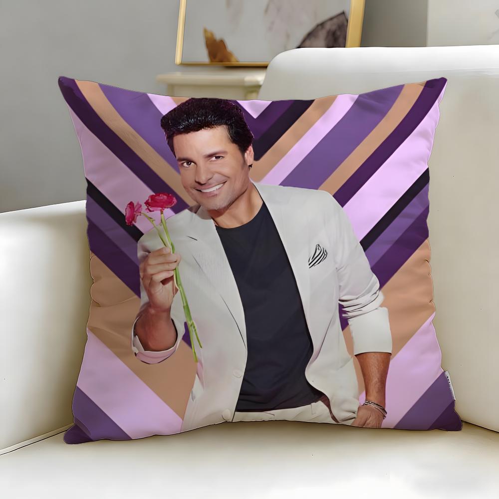 popular singer Chayanne Chiquito Cushion Cover Soft EasyWash Pillow Case Versatile for Couch Bed Travel and Office