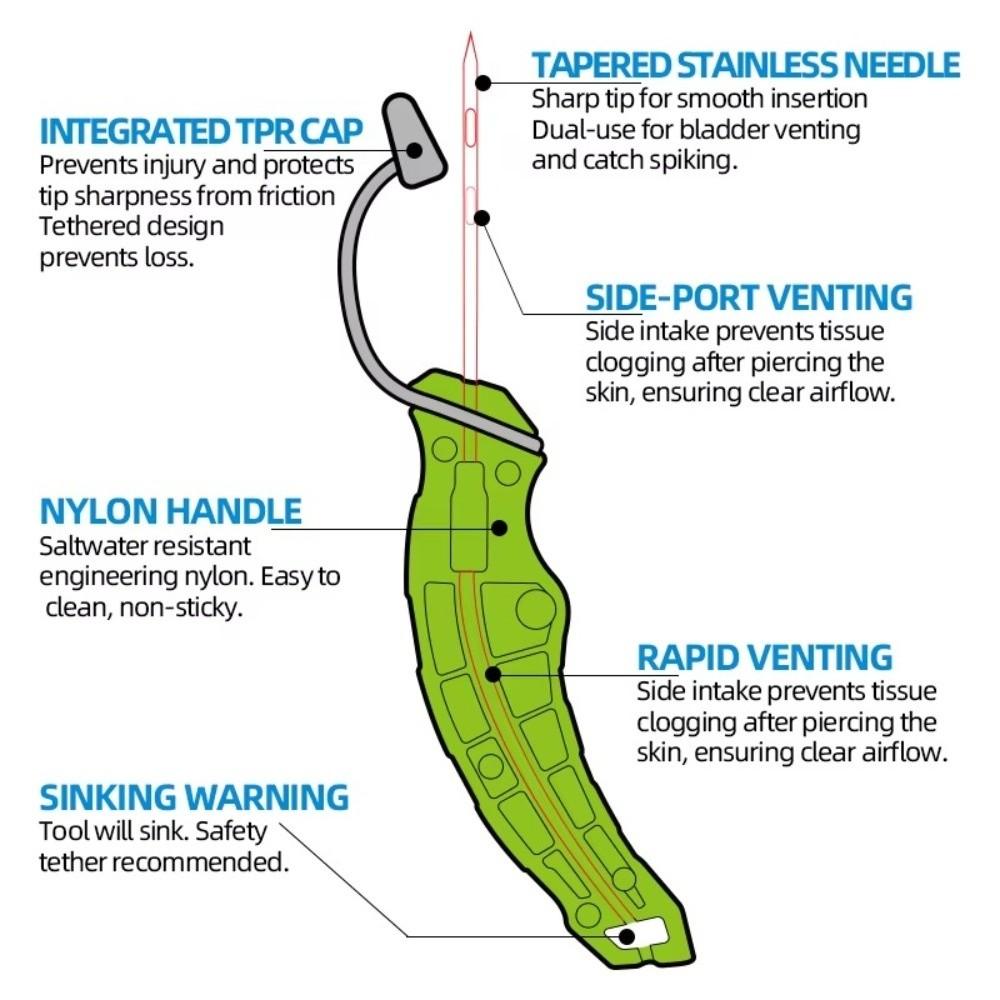 Stainless Steel Hollow Needle 5.7in Fishing Accessories Durable Fishing Tools Sea Fishing