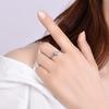 Heart-shaped Jewelry Women's Finger Ring, Elegant Wedding Ring with Six Claws and Simple Heart Design, Women's Engagement Ring Accessory