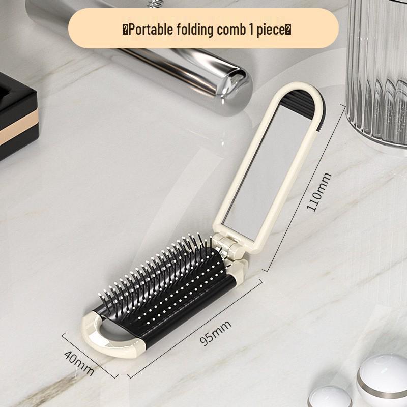 

Складная расческа с воздушной подушкой - Женская расческа для пышных волос с высокой макушкой и функцией массажа.