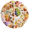 50Pcs/Set 3D Delicious Food . Afternoon Tea Dessert Stickers DIY Fashion Waterproof Doodle Decals Stickers (2 Styles)