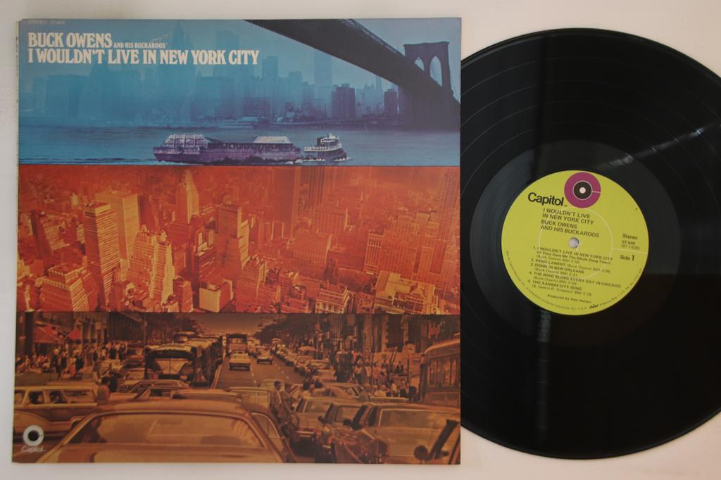 LP Record BUCK OWENS - I Wouldn't Live In New York City ST628 CAPITOL 1970 US Country Used