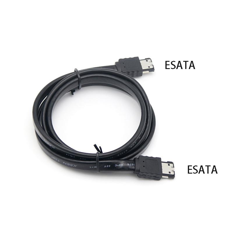 

ESATA to ESATA External HDD Data Cable Laptop ESATA Male to Male Plug Convert Cord Notebook Hard Drive Pure Copper Shield Wire 1m