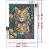 5d DIY Diamond Painting Cross Stitch Animals Two Tigers Diamond Embroidery Mosaic Full Round Drill Home Decor Arts