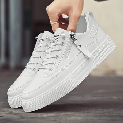 Classic Men Platform Leather Shoes Loafers Designer Trend Brand Man Flat Casual Shoes Zip Sneakers Shoes Men Mocciasins