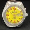 VINTAGE RICOH R31 AUTOMATIC JAPAN MENS YELLOW COLOR DIAL WATCH a707936-1