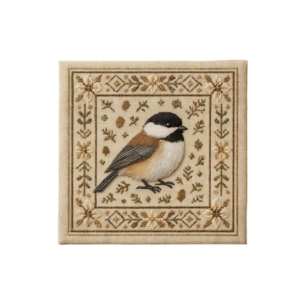 DIY Hummingbird Cross Stitch Kit Non-finished Products with Floral Pattern Cross Stitch Kits Embroidery Art for Beginners