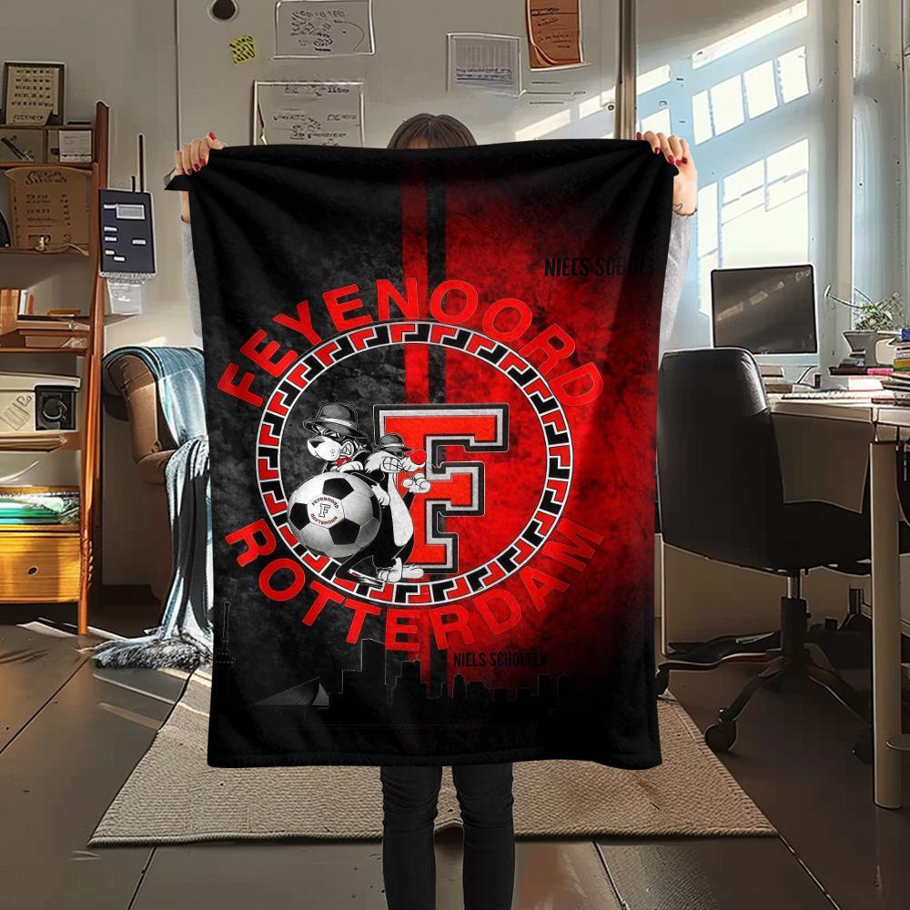 

Feyenoord poster Print FlAannel Blanket, High quality Comfortable for All Seasons, Home Decor, Warmth and Comfort 80cm x 120cm