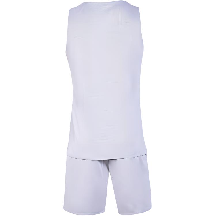 Li-Ning Printed Comfortable Quick-Dry Reversible Breathable Basketball Suit Unisex suit White Black YATT173-1