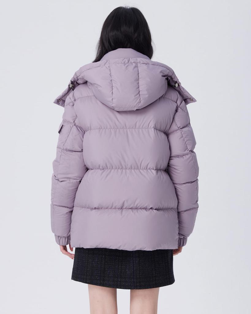 Umo Down Short Cold Loose Plus Sizes Size M Women's Coat, Length, Hooded, Outerwear, Warm, Protection, Lightweight, Waterproof, Fit, Available, Cute,