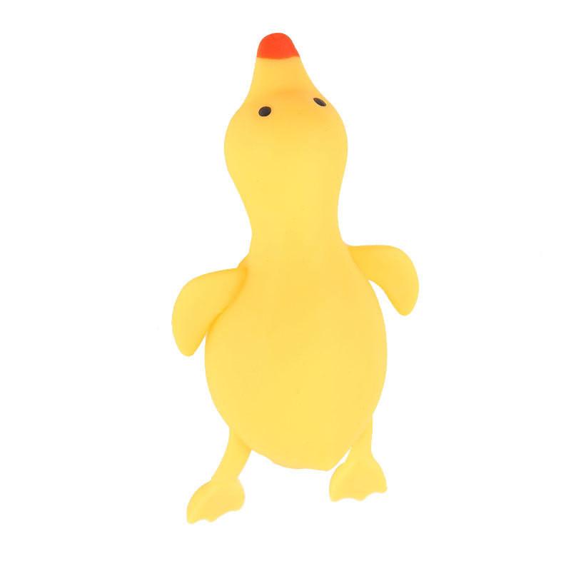 Große weiße Gans, Stressabbau-Spielzeug, Artefakt, süße Vinyl-Ente mit langsamer Rückfederung, Internet-Promi-Cartoon, Ventilator-Stressabbau-Spielzeug
