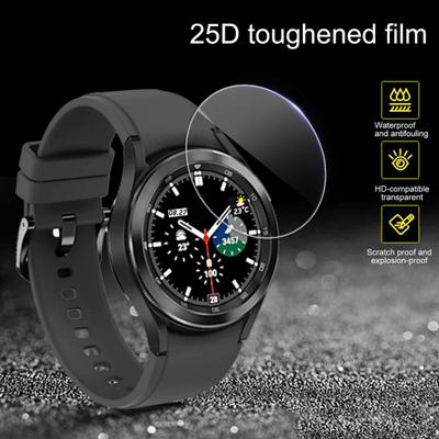 Zegarek Hartowana folia Odporna na zarysowania, kompatybilna z HD Ultra cienka, inteligentna osłona na cały ekran do Samsung Galaxy Watch 4/Galaxy Watch4 Classic