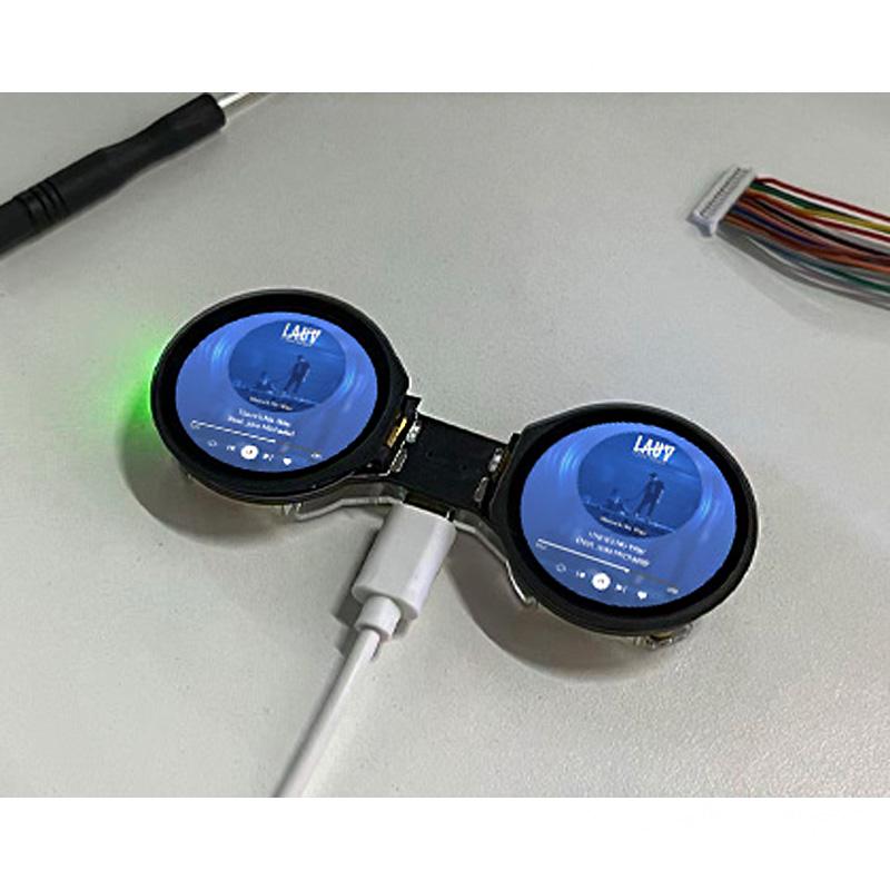 ESP32-S3 AI DualEye TouchEye N16R8 1.28inch IPS Displays For XiaoZhi Deepseek Supports Wi-Fi / Bluetooth 5 Waveshare