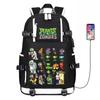 Plants vs. Zombies Backpack for Kids Boys Grades 3-6 Waterproof Lightweight Spinal Protection School Bag