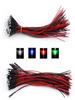 10pcs 3mm/5mm LED DIODE 12V 20cm pre-wired white red green blue yellow light-emitting diode, lighting pre-soldered