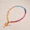 Handmade Flower Pendant Colored Beaded Neck Chain Ladies Beach Dopamine Necklace