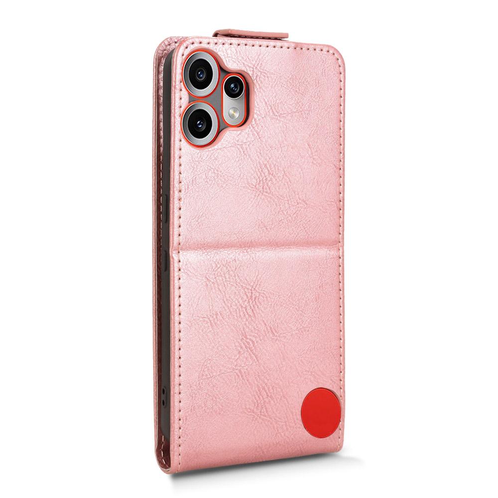 For Nothing CMF Phone 2 Pro Stand Case Magnetic Clasp Vertical Flip Leather Phone Cover with Card Holder