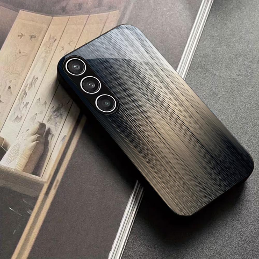 Men's section Temperament PhoneCase Glass PhoneCase for Samsung Galaxy S26 S25 S24 S23 S22 S21 FE Ultra Plus Dropresistant