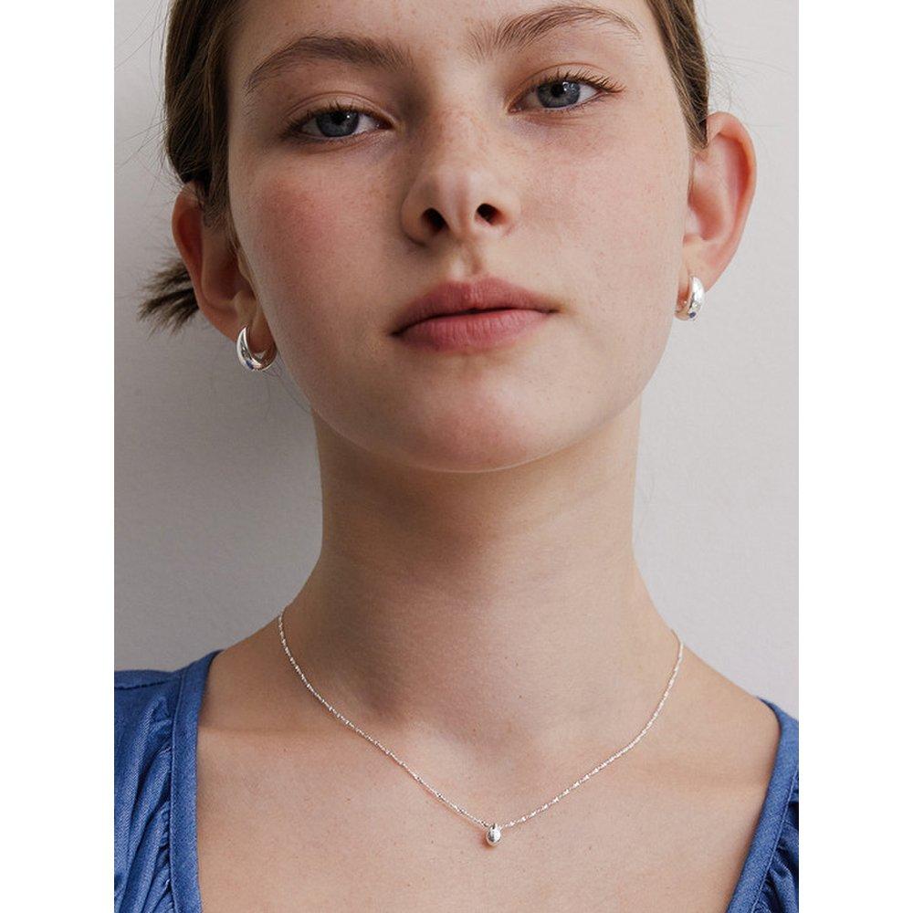 (925 Silver) Water Drop Pendant Necklace Nz2416