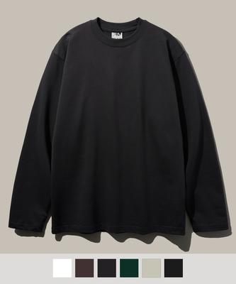 FP142 Mtor Heavy Silket Layered Long Sleeve T-Shirt Black Sjlt1489