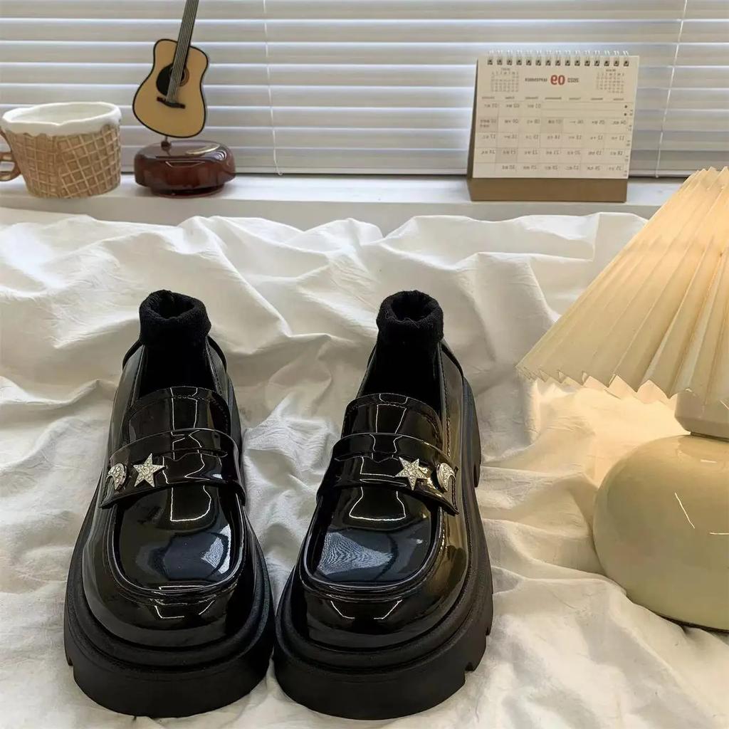 Fashion Round Toe Platform Ladies Pumps with Medium Heels Mary Jane Japanese Style Lolita Women's Shoes Loafers On Offer Stylish Shoe 39