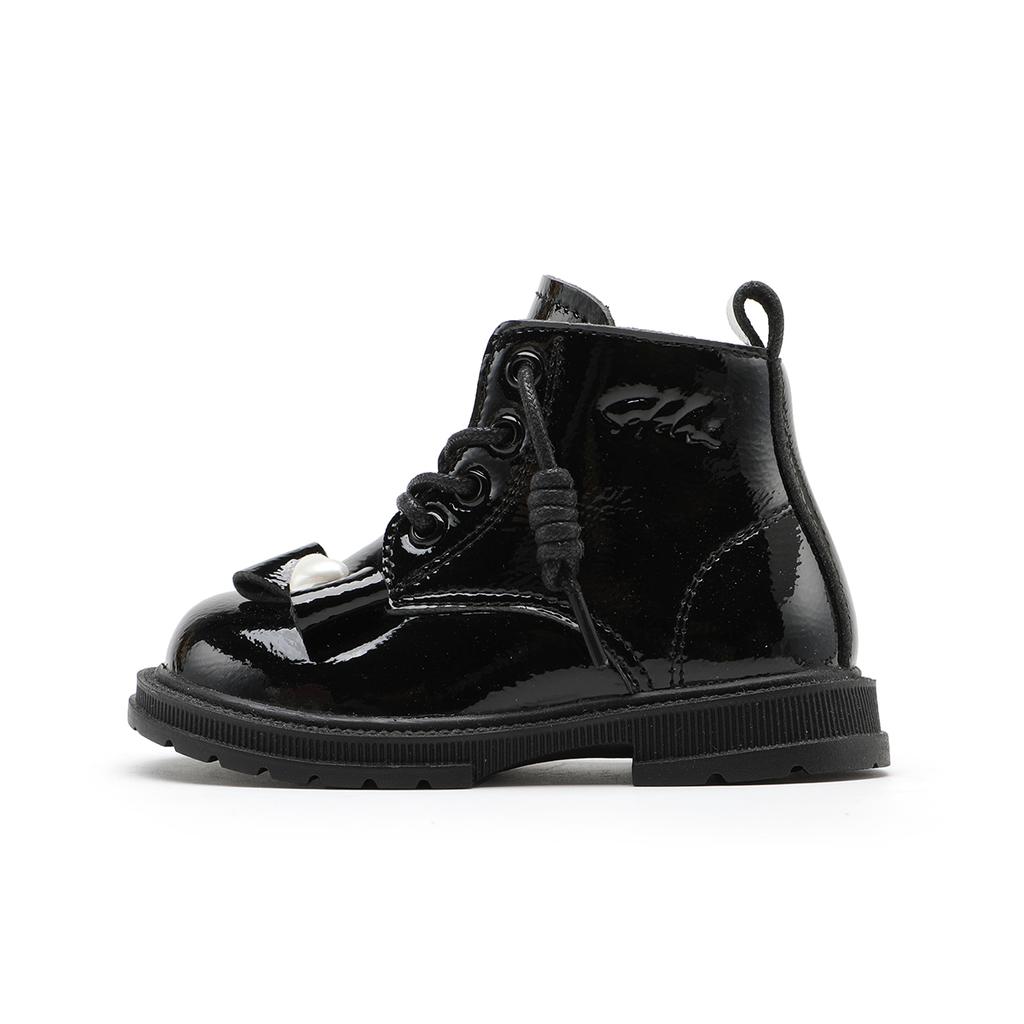Sweet and comfortable sheepskin leather Martin boots for girls, boys, and toddlers